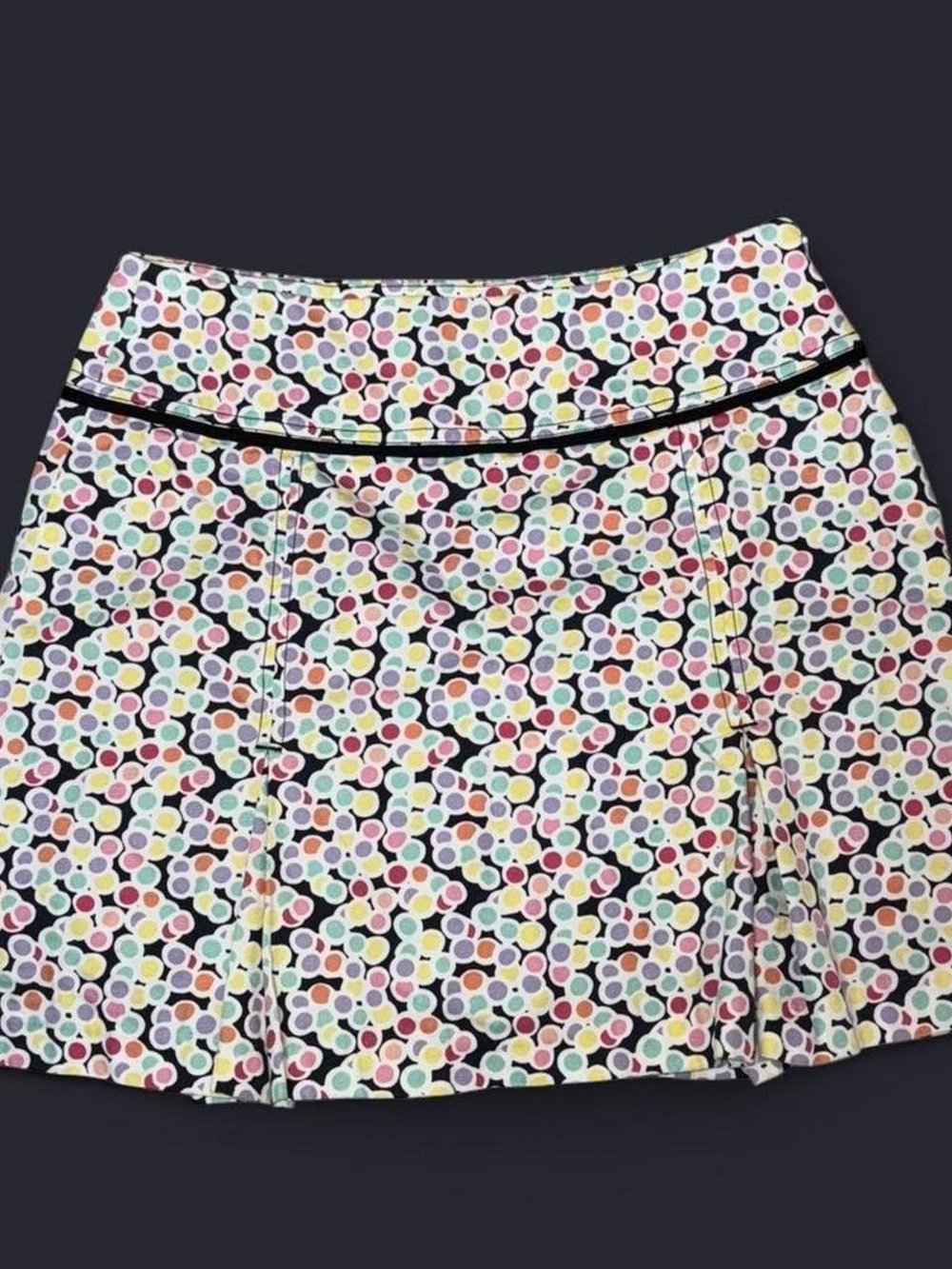 Harold’s Colorful Polka Dot Pleated Mini Skirt Size 6 Retro Y2K